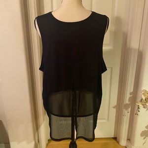 Avis Black Split Back Active Tank Ladies’ XXL